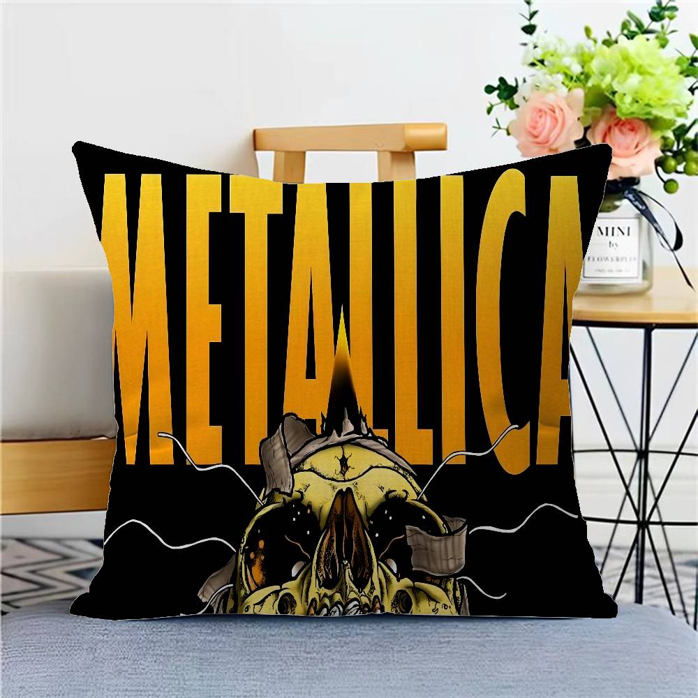 M-Metallica Cushion Cover Polyester Sofa Cushions Decorative Throw Pillows Home Decoration Pillowcover