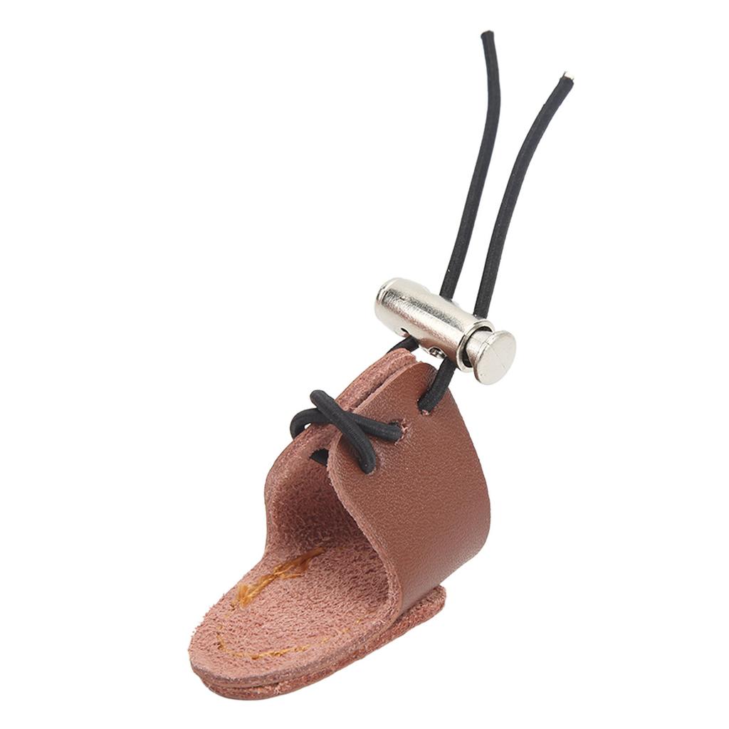 Archery Mongolian Finger Wrench Good Protection Lightweight Comfortable Archery Finger Guard for Recurve Bow Brown