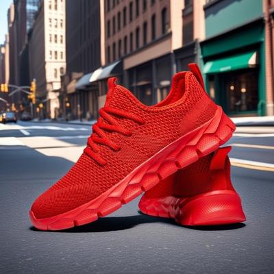 Plus Size Mesh Men's Shoes Low-top Lace-up Men's Casual Sneakers Breathable and Lightweight Running Shoes for Spring and Summer