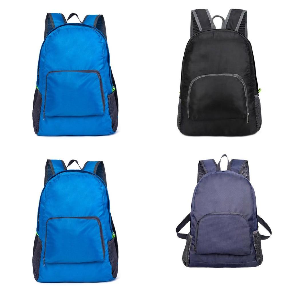 Casual Collapsible Backpack With Breathable Nylon Material For Leisure Trips