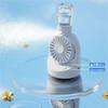 Small Desk Fan Powerful Spray Fan Small Pocket Fan Lightweight Rechargable Fan Misting Spray Fan Plastic Material
