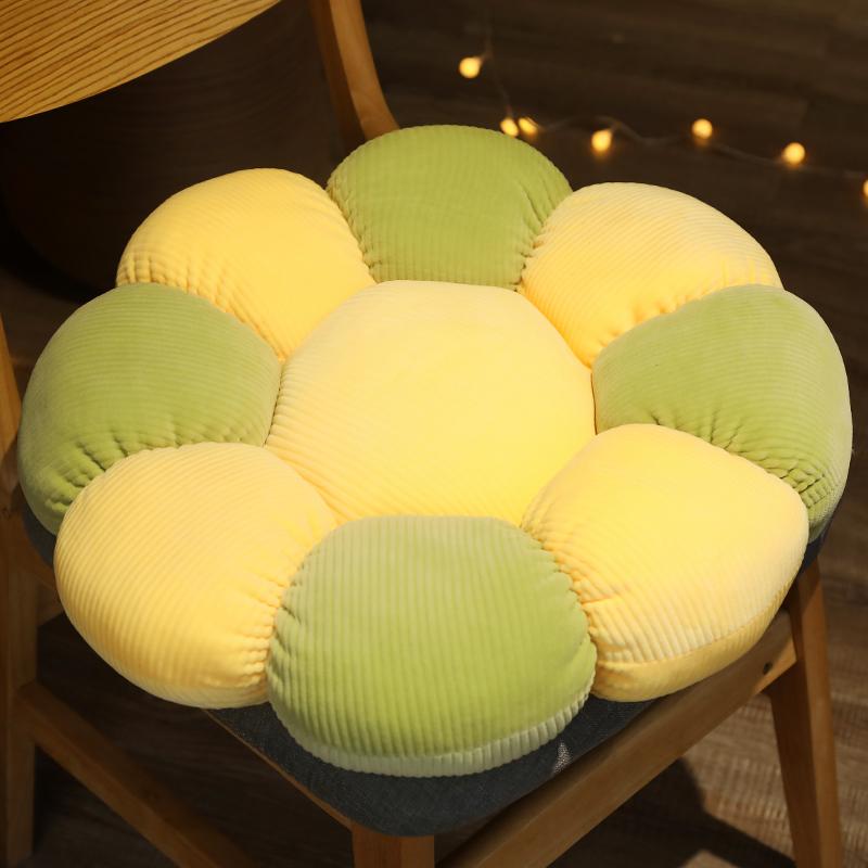 Bonito 1PC 38/52CM Fofo Colorido Flor Pelúcia Almofada Brinquedo Macio Kawaii Planta Boneca de Pelúcia Cadeira Sofá Almofada Decorativa Tapete de Chão