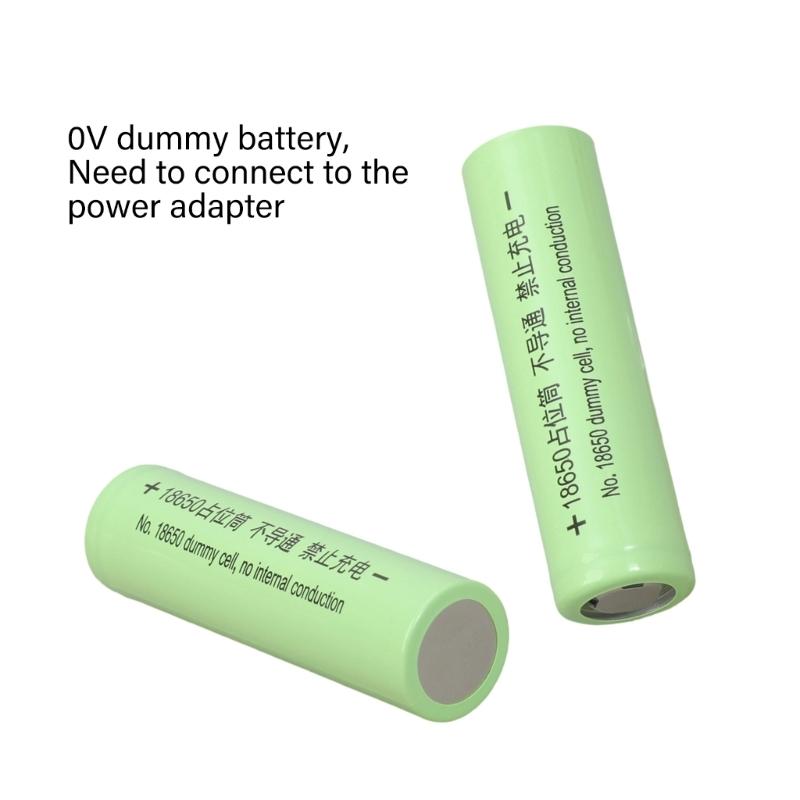 2er-Pack 18650-Größe Batteriehalter Dummy-Batterieschale Leiter Leere Hülle für DIY-Elektronik und Gadgets