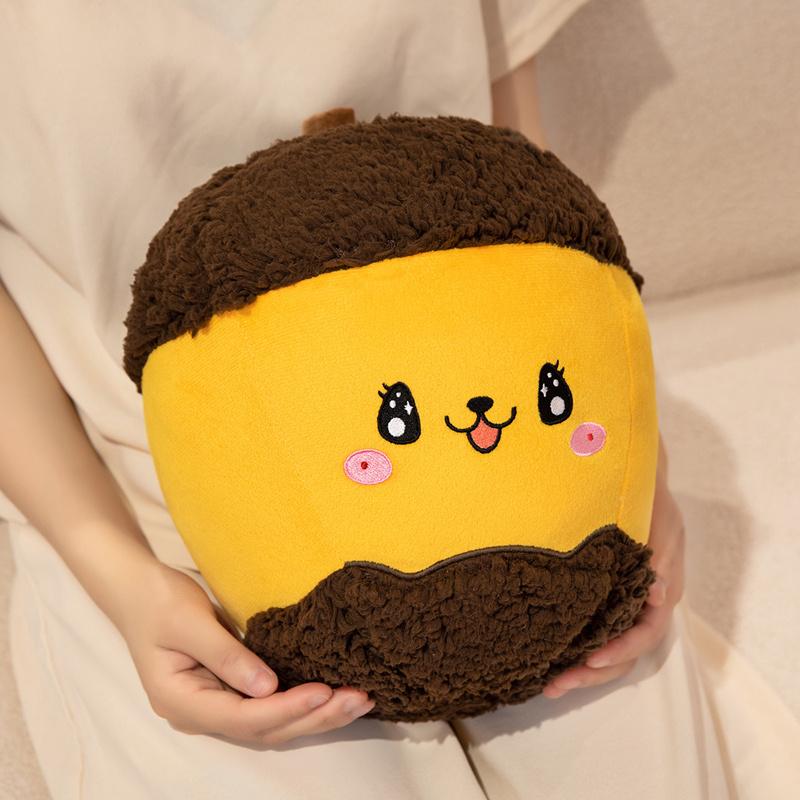 16/26cm Kawaii Chestnut Nut Plush Pillow Stuffed Food Plushie Home Decor Back Support Friend Gift