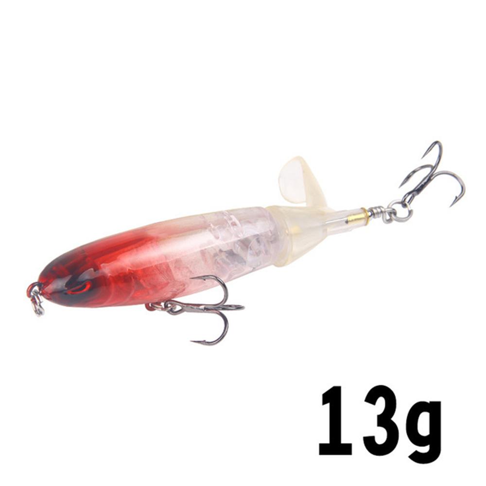 14cm Topwater Fishing Lure Whopper Popper Artificial Bait Hard Plopper Soft Rotating Tail Fishing Tackle Fishing Bait