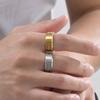 Personalized Chunky Ring for Men Boys,Engrave Initals Image Symbol Stainless Steel Ring,Stylish Jewelry Gift To Dad Husband