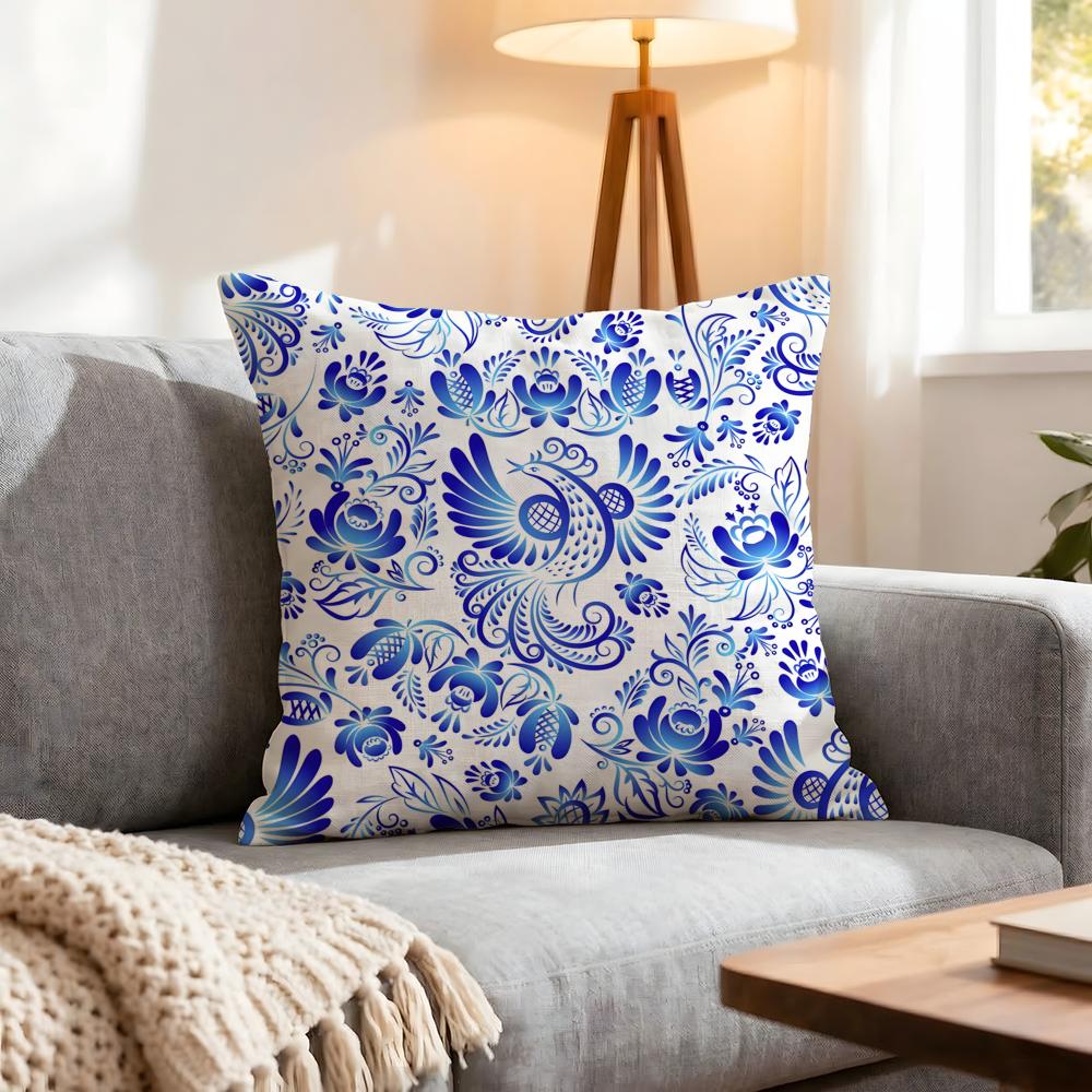 Pattern Scroll Pattern Cushion Cover 1Pcs Decorative Covers Soft Cushion Case For Sofa Couch Decor 40X40 45X45 Pillowcases