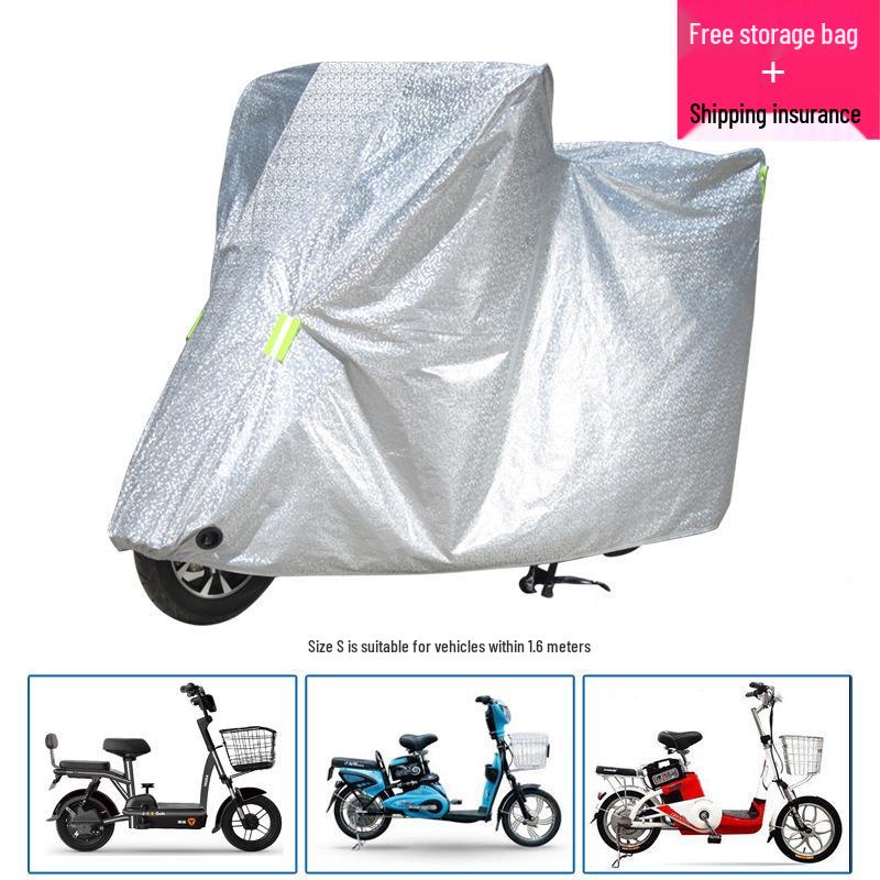 Universal Electric Vehicle Rain & Sun Protection Cover for Motorcycles and Scooters S