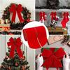 2 Rolls 5 Yard Red Christmas Ribbon Decorative Christmas Wreath Velvet Ribbons For Wrapping Christmas Tree DIY Craft