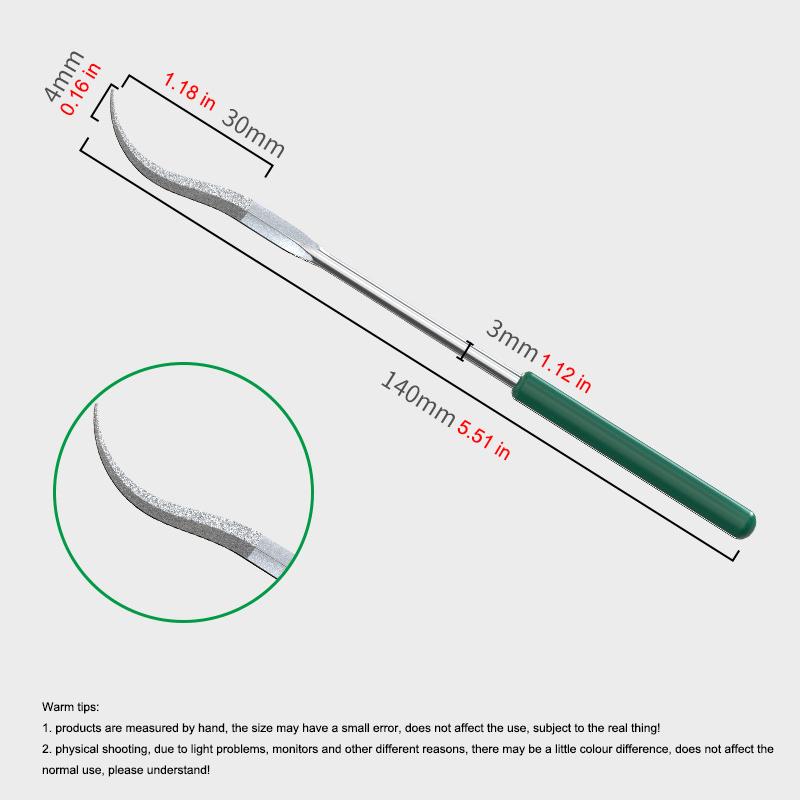 

1 шт. Алмазный напильник специальной формы Инструмент для удаления ржавчины, зачистки заусенцев, шлифовки для ювелирных изделий, металла, керамики, стекла, камня, ремесленные ручные инструменты