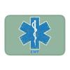 Emt Star Of Life Front Door Mat Anti-Slip Outdoor Absorbent Paramedic Medic Ambulance Doormat Kitchen Balcony Rug Carpet