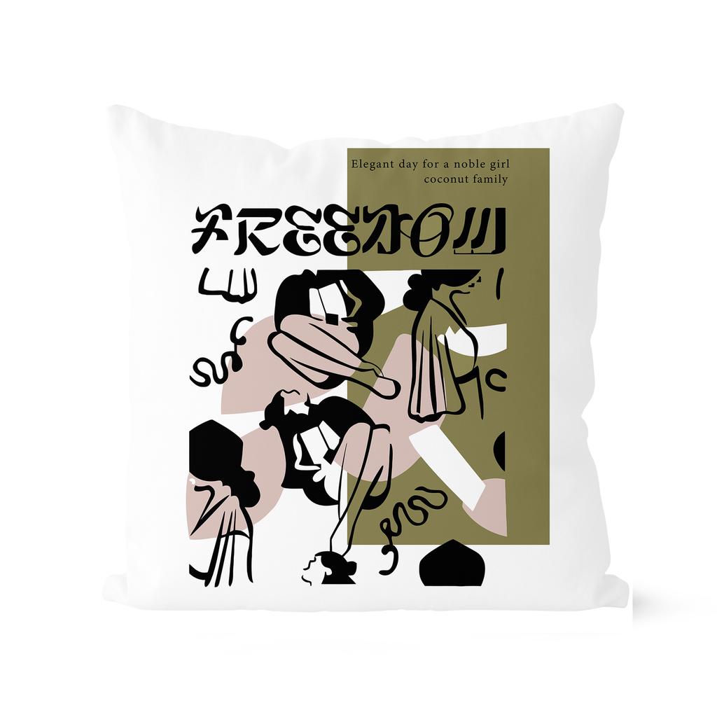 Nordisch Waldgrün Geometrischer Kissenbezug Modern Schlicht Home Modellzimmer Sofa Kunst Kissen