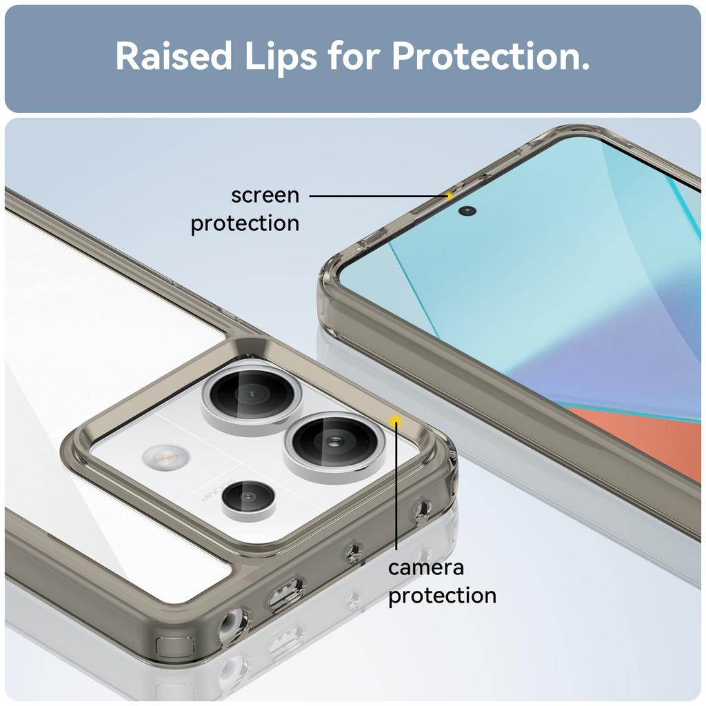 For Xiaomi Redmi Note 13 Pro 5G/Poco X6 5G Phone Case TPU+Acrylic Protective Cover