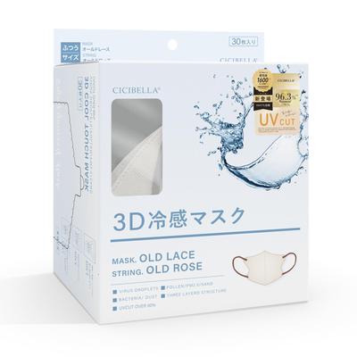 3D Cooling Small Gentle On Disposable 30 Regular Old Lace [Sisibella] Mask, Two-Tone, Nonwoven, Mask, Face, Skin, Masks, Count, Size,