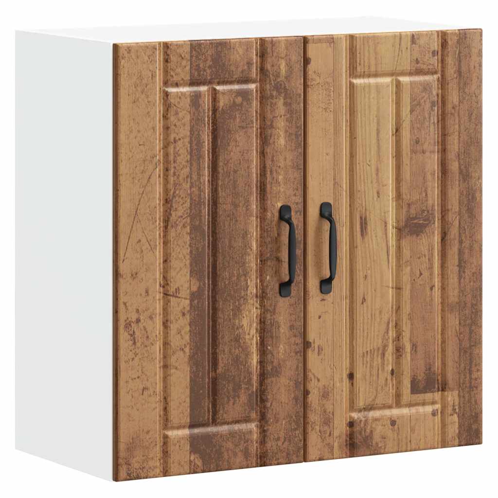 "Lucca" Kitchen Wall Cabinet Old Wood Glued Wood