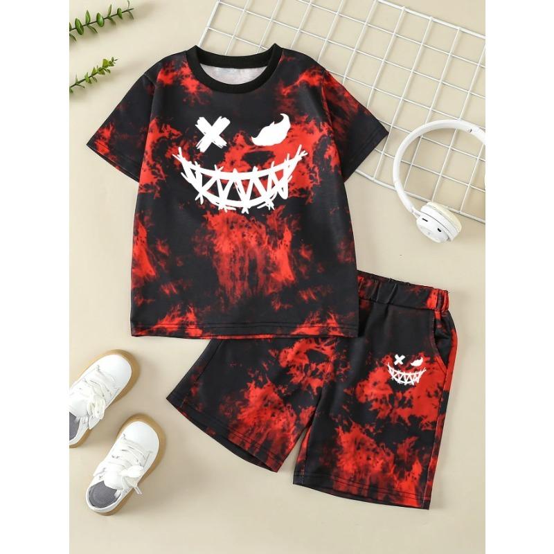 

Самый продаваемый милый и симпатичный летний костюм для девочек с короткими рукавами и принтом пятнистого оленя с буквами, нежный и свежий стиль 160