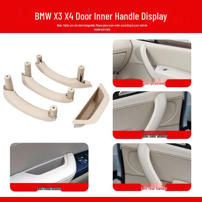 Enhanced BMW X3 Door Handle Inner Cover & X4 Armrest Storage Box with Improved Material & Non-Sticky Finish.