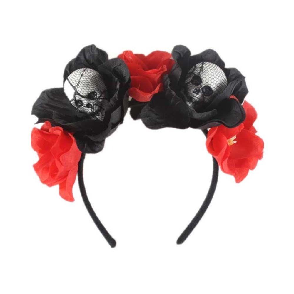 Rose Flower Crown Halloween Headband Halo Crown Headwear Halloween Flower Hairbands  Kids/Children
