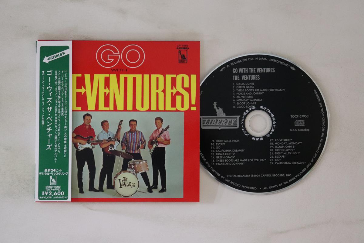 

CD VENTURES Go With The Ventures TOCP67953PROMO LIBERTY 2006 Japan Obi Rock Used