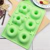 6 Holes Flower Doughnut Silicone Molds Hollow Sphere Mousse Cake Mould Easy Demold Soap Candle Making Tool Valentine’s Day Gifts