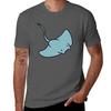 Cute Blue Stingray Tshirt Sports Basic Short Sleeve Tshirt