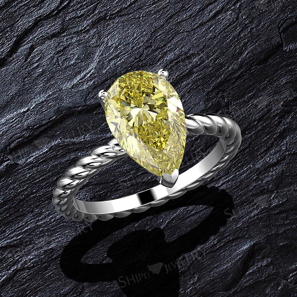 Tancise Classic 925 Sterling Silver  Zircon Ring Ladies Jewelry Wedding Promise   Party Gift