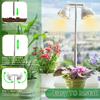 SINJIAlight 2-Head LED Grow Light with Stand, Indoor Grow Light with Timer Function (4H/8H/12H), 4 Dimming Levels, Adjustable Height, Energy-Saving, L