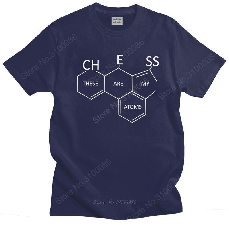 

Novelty Male Chess Board Player Chemistry Atoms T Shirt Men Short Sleeve Cotton T-shirt Designer Game Tee Tops Slim Fit Clothing 4XL