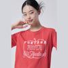 Benetong Lettering Print Cotton Short Sleeve T-Shirt_Batsf7631Rd