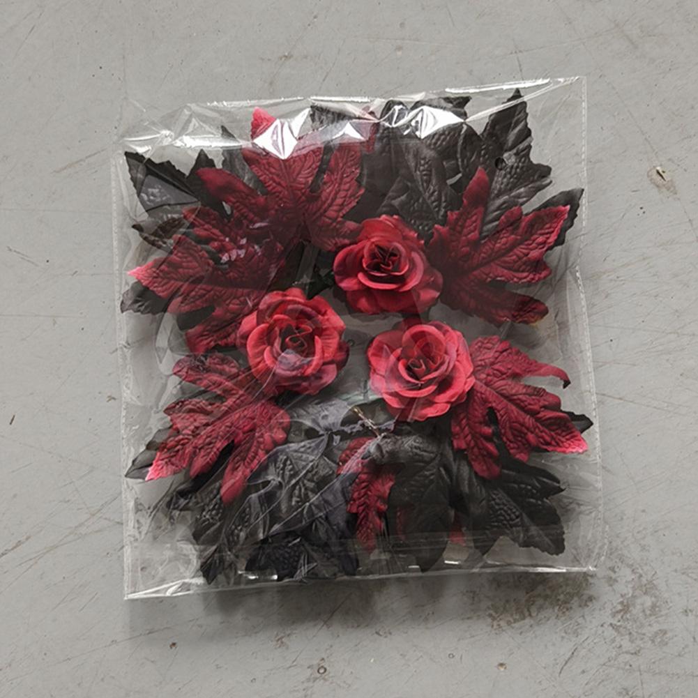 Fall Candle Rings Wreaths, Artificial Maple Leaf Candle Garland With Berries Rose, Candle Holder Rings For Autumn Harvest Halloween Party Table Center