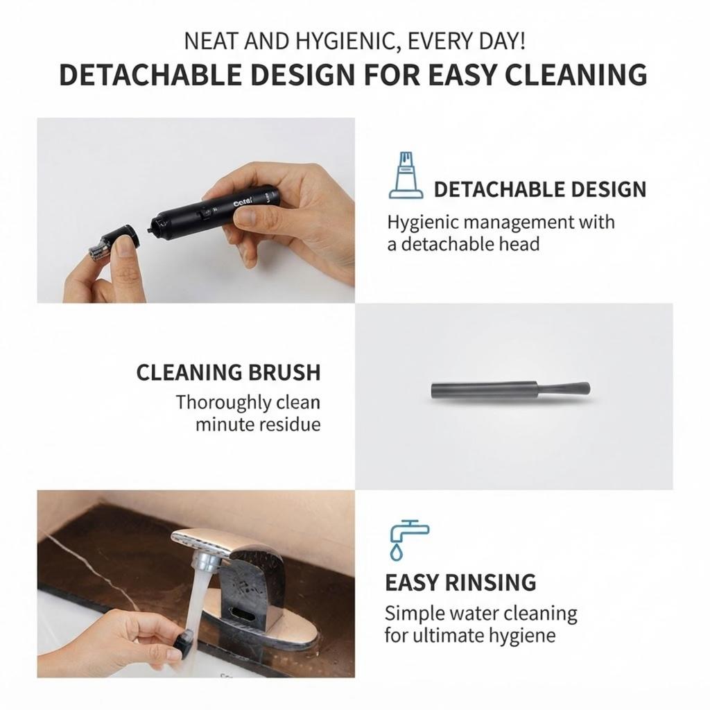 ShowSee C1-BK Battery Powered Nose Hair Trimmer 1 Unit