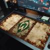 SV Werder Bremen Home Large Size Mouse Pad Large Gaming Table Cushion Non-slip Laptop Tablet Big Mousepad XXL Mat Mini PC Playmat With Lock edge