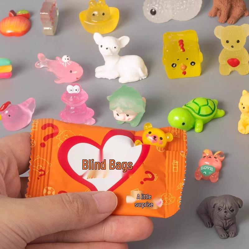 

Мини Модель Животного Игрушка в Слепом Пакете для Детей - Маленький Подарок Награда Кукла