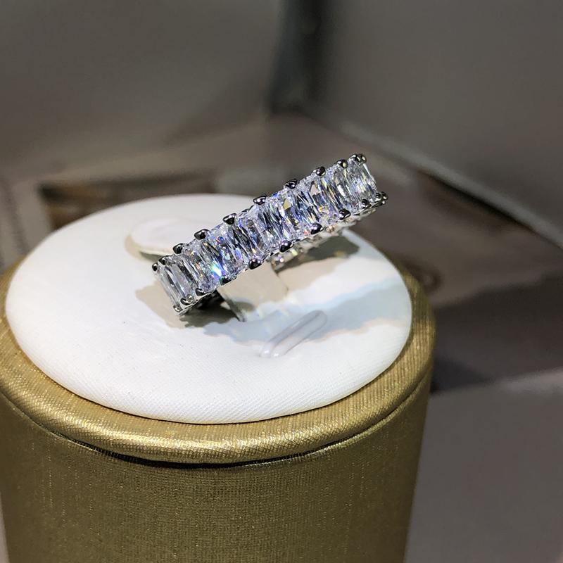 Elegant Female  Sterling copper Big Water Drop Zircon Stone Ring Finger Rings For Women Promise Love Valentine's Day Gifts