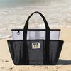 New Handheld Shopping Bag Beach Bag Travel Swimsuit Storage Bag Gym Bags Portable Tote Swimming Mesh Vacation Storage Bag