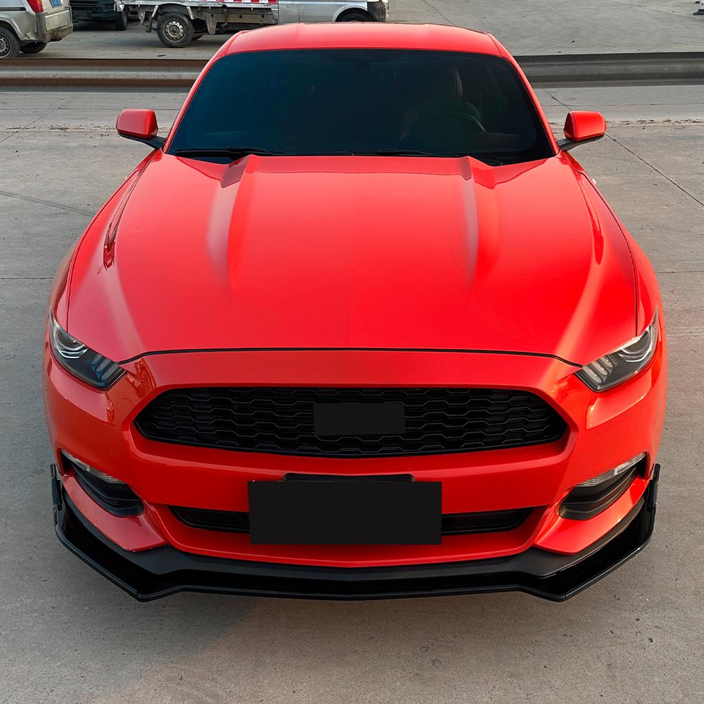 Car Front Bumper Lip Spoiler Diffuser Splitters Body Kit Aprons Cover Guard Trim For Ford Mustang MK6 2015 2016 2017