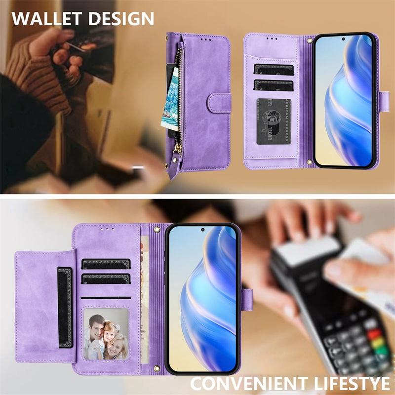 Flip Case for Xiaomi 14T 15T 14 Pro Ultra 5G Leather Wallet Cover Card Slot Bag Zipper Casing