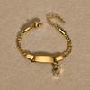 Stainless Steel Children'S Bracelet, Women'S Fashion 26 English Alphabet Jewelry, Simple Jewelry 798
