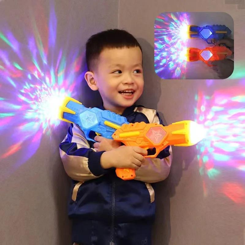 Pistola Giocattolo Elettrica con Luci di Proiezione Arcobaleno & Musica Pistole Giocattolo per Bambini Pistola Giocattolo Luminosa Ragazzi Ragazze Regali