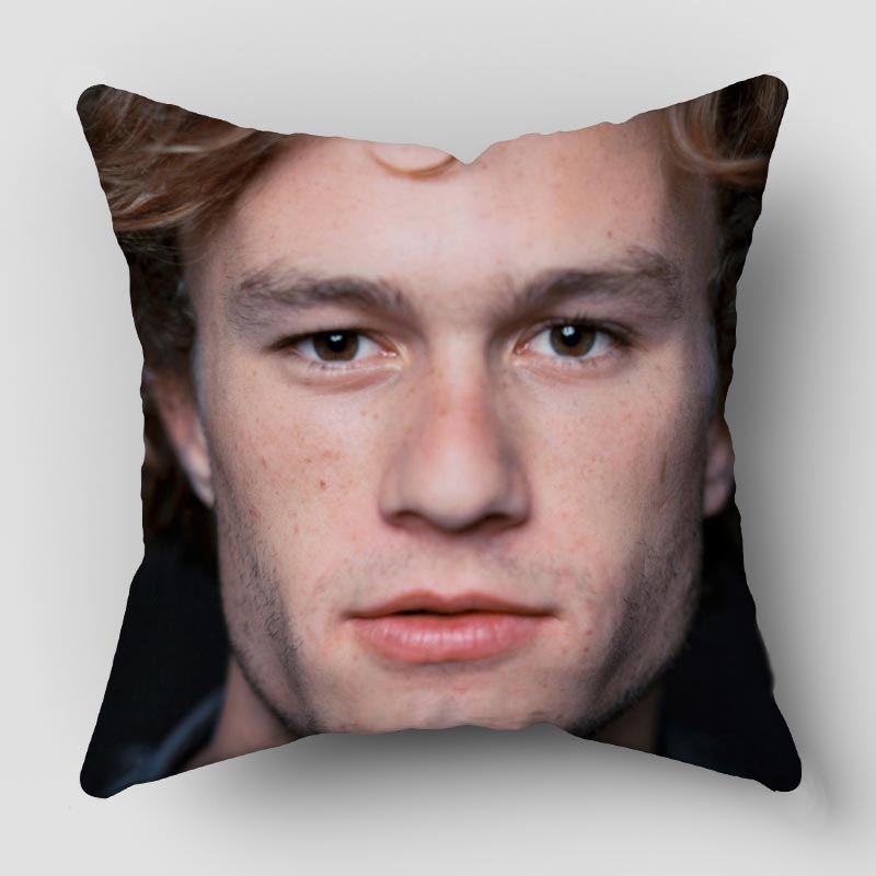 Heath Ledger Kissenbezug Kissenbezug nach Wunsch Modernes Heim Dekokissenbezug für Wohnzimmer 45X45cm