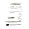 Medical Silicone Suture Kit Students Practice Suture Practice Model Stainless Steel Probe Scissors Tweezers Experimental Tool