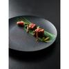 Japanese Restaurant Cutlery Black Frosted Steak Plate Dinner Cooking Dishes Kitchen Utensils Porcelain Round Salad Dessert Plate
