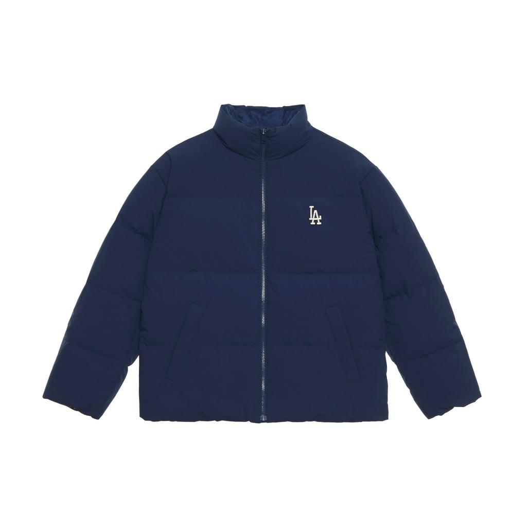 New MLB Los Angeles Dodgers Basic Collection FW24 Down Jacket Unisex Light Navy Blue 3ADJB1046-07NYL