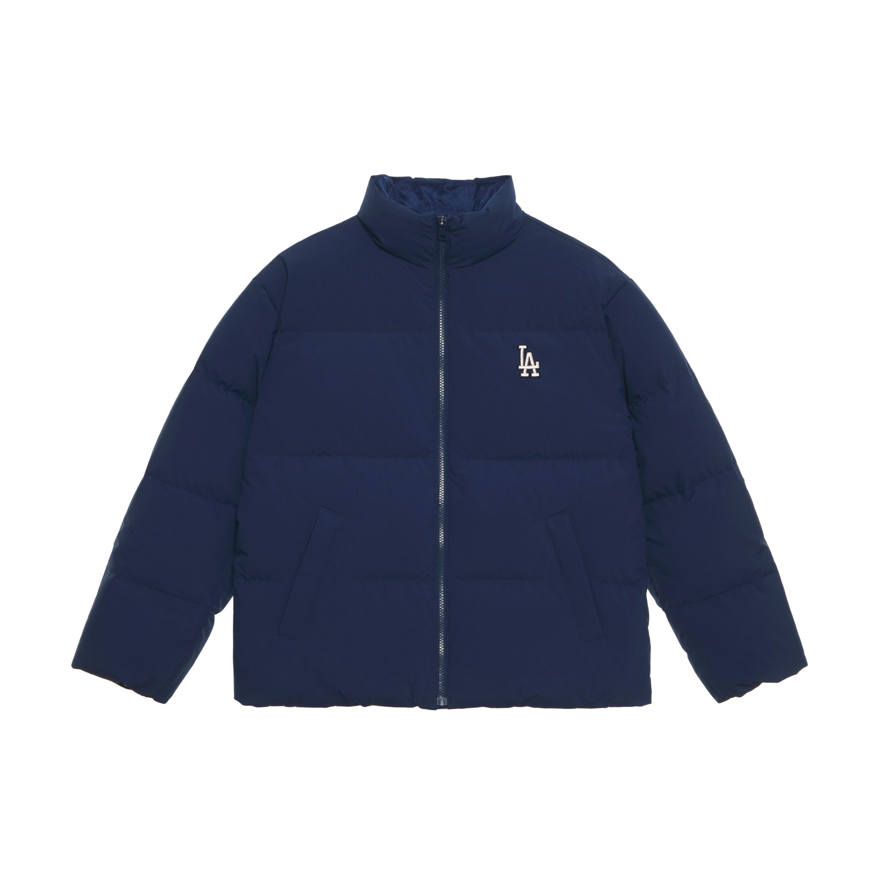 

New MLB Los Angeles Dodgers Basic Collection FW24 Down Jacket Unisex Light Navy Blue 3ADJB1046-07NYL S