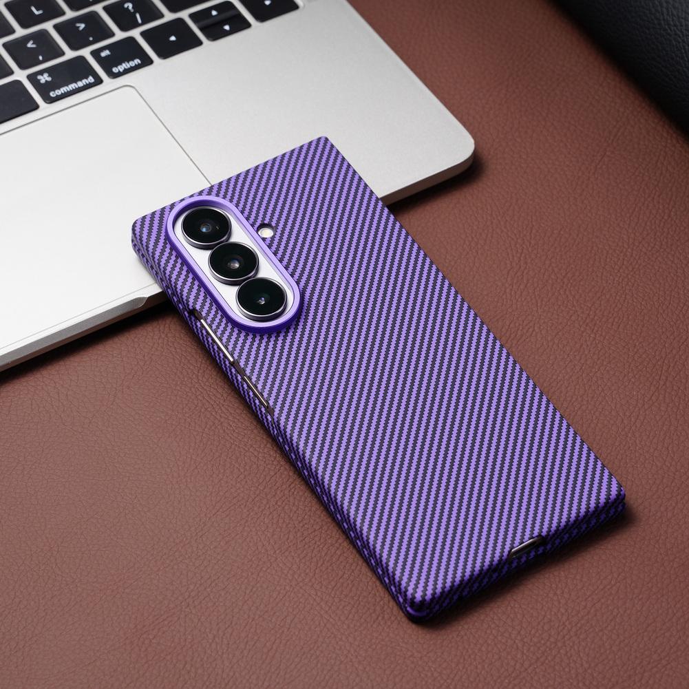 Carbon Fiber Built-in Strong Magnetic Wireless Charging Case For Samsung Z Fold 7 Galaxy Z Fold 6 5 4 3 Glass Protect Cover