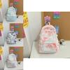 Fashionable Letter Decoration Tie Dye Pattern Student Casual Backpack For Campus Daily Use