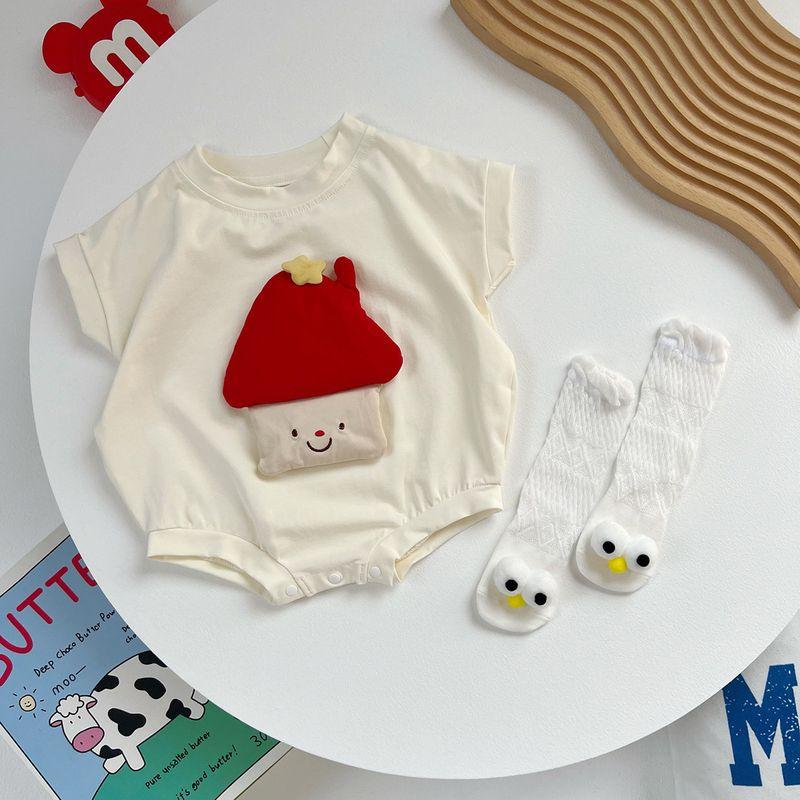 Super Cute Baby Romper, Adorable Baby Summer Short-Sleeve Onesie, Newborn Pure Cotton Jumpsuit for 0-1 Year Old 3 Months