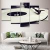 5 Panel EZON-CH Modern Art Funny Music Record Turntable Pictures Printed On Canvas Wall Wallpapers modern Poster Modular Decor