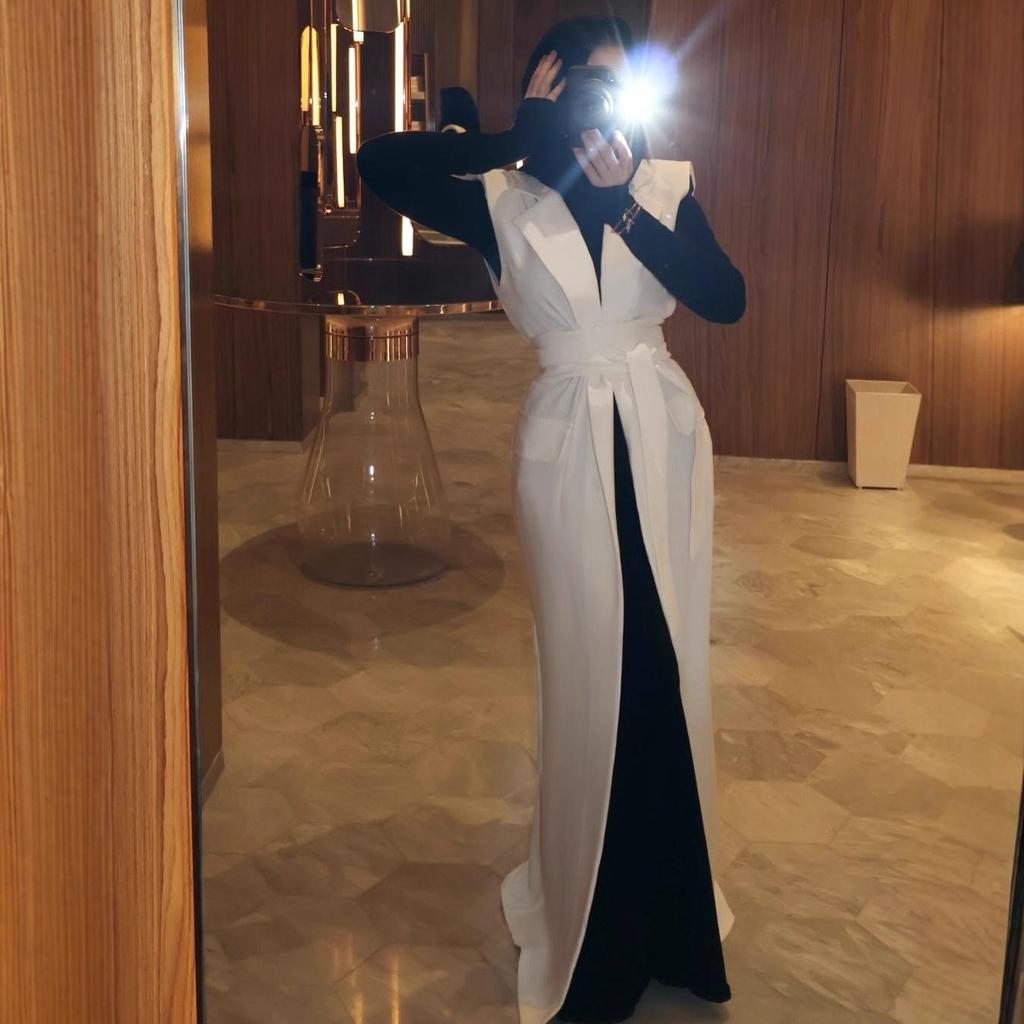 2025 Autumn Women's Solid Color Tie-Up Coat: Stylish, Comfortable, and Waist-Cinching for Daily Commutes