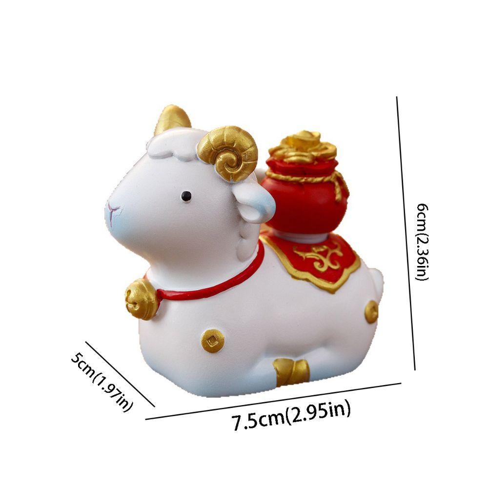 Year of the Sheep Zodiac Sheep Mascot Cute Creative Table Decor Festival Desktop Figurine Tabletop